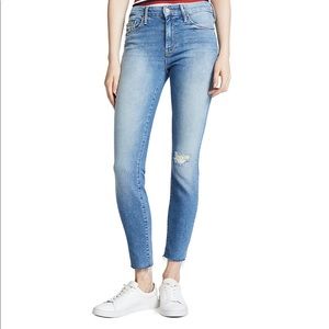 MOTHER Looker Ankle Fray Jeans